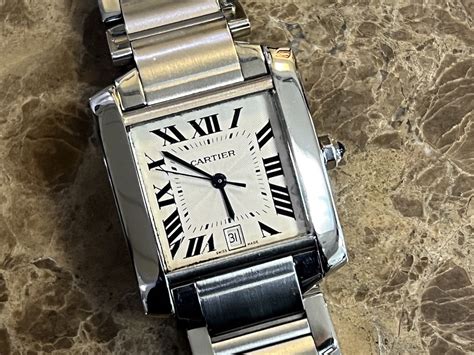 cartier tank stainless steel|cartier tank francaise 2302 movement.